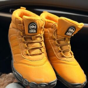 Hike Footwear Women's Orange Ankle Booties - Cozy Lined Winter Style